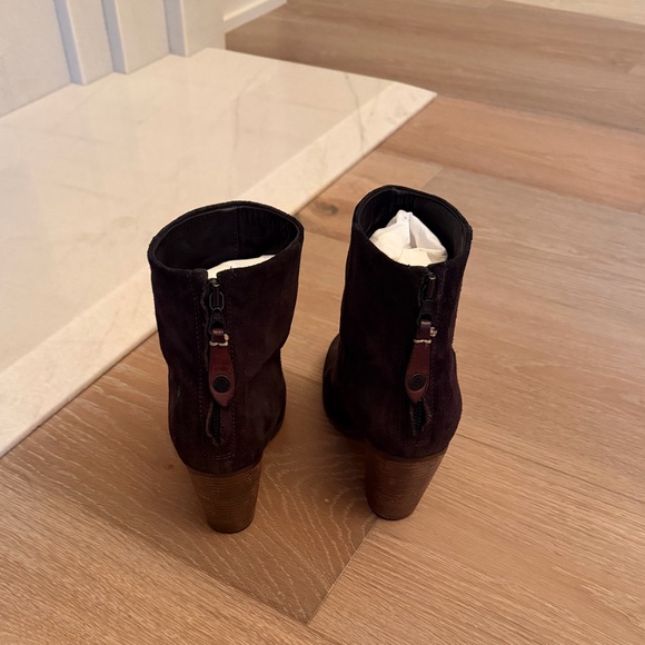 Rag & Bone Newbury Black Suede Ankle Boots 38.5 - Picture 6 of 7